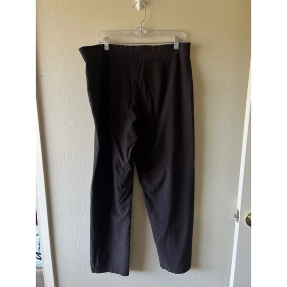 EILEEN FISHER Brown Elastic Waist Straight Leg Pants Women's XL - Picture 3 of 3